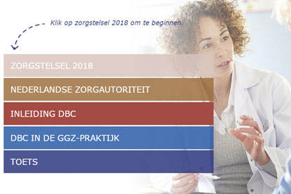 Screenshot van dbc-leergang ggz
